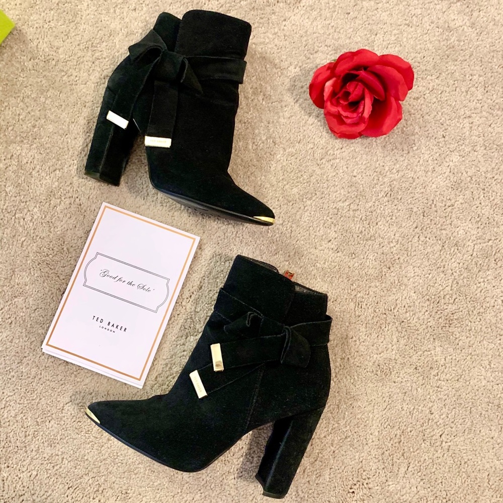 Ted Baker Black Boots Sailly Size US 7 UK 5